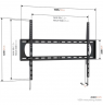 Vogels Wall mount | UP 9003 Fixed TV Wall Mount XL | 55-120 " | Fixed | Maximum weight (capacity) 120 kg | Black