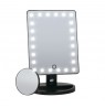 Rio 24 LED Touch Dimmable Makeup Mirror Black