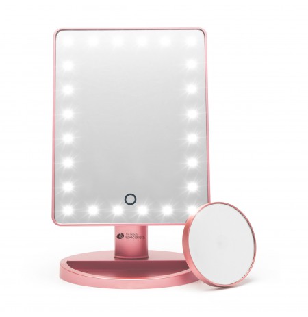 Rio 24 LED Touch Dimmable Makeup Mirror Rose Gold