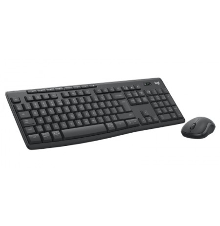 Logitech MK370 Combo for Business Belaidė klaviatūra + Pelė, RF Wireless+Bluetooth, US Int, Graphite