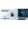 Acer 100W PD GaN Charger, 3 x USB C and 1 x USB A, EU Plug, 100W USB-C cable, Black, Retail Pack