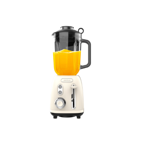 Blender | Power Black Titanium RetroBeige | Cecotec Tabletop | 1200 W | Jar capacity 1.5 L | Jar material Glass | Beige