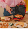 Cecotec Sandwich Maker | Rock'nToast Retro One Yellow Retro-style | 700 W | Number of plates 3 | Yellow