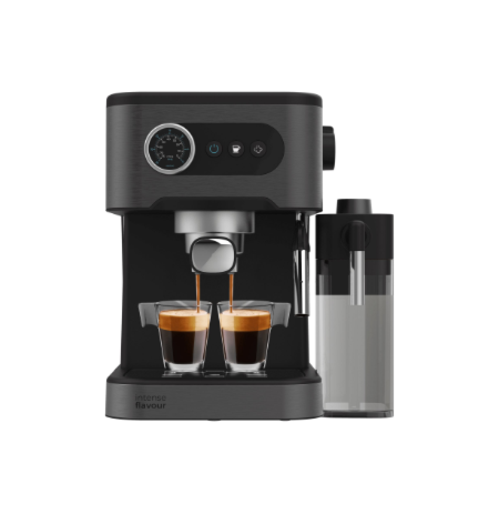Cecotec Coffee machine | Power Espresso 20 Pro Latte | Pump pressure 20 bar | Built-in milk frother | Semi-automatic | Black | 1