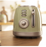 Cecotec Toaster | Toast&Taste 800 Vintage | Power 850 W | Number of slots 2 | Housing material Stainless steel | Light Green