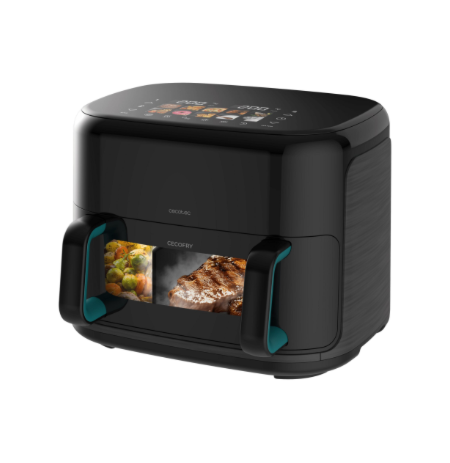 Cecotec Double hot air fryer | Cecofry&Grill Smokin'Prime 11000 | Power 2800 W | Capacity 11 L | Black