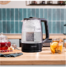 Cecotec Kettle | ThermoSense 320 Clear | 2200 W | Electric | 1.7 L | Glass | 360° rotational base | Black/Transparent