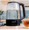 Cecotec Kettle | ThermoSense 320 Clear | 2200 W | Electric | 1.7 L | Glass | 360° rotational base | Black/Transparent