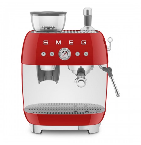 Smeg 50's Style Espresso Coffee Machine EGF03RDEU Red