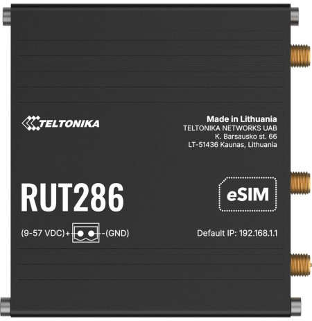 Teltonika RUT286 industrial router 4G / LTE (RUT286AAAAA0)