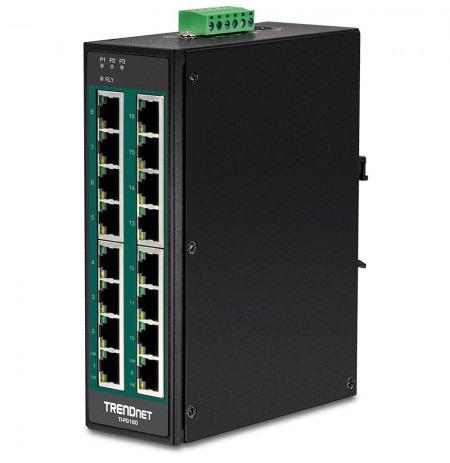 Trendnet TI-PG160 network switch Unmanaged Gigabit Ethernet (10/100/1000) Power over Ethernet (PoE) Black