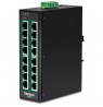 Trendnet TI-PG160 network switch Unmanaged Gigabit Ethernet (10/100/1000) Power over Ethernet (PoE) Black