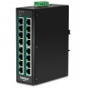 Trendnet TI-PG160 network switch Unmanaged Gigabit Ethernet (10/100/1000) Power over Ethernet (PoE) Black