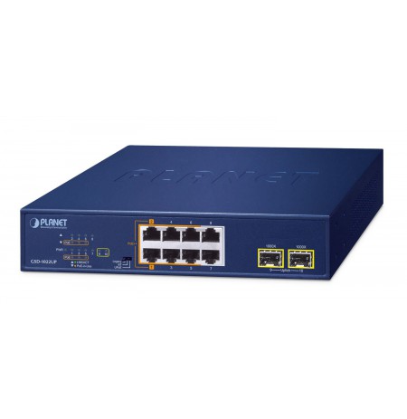 PLANET 2-Port 10/100/1000T 802.3bt Unmanaged Gigabit Ethernet (10/100/1000) Power over Ethernet (PoE) Blue