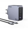 Ugreen Nexode Pro 160W GaN Charger with USB-C Cable Universal Black, Grey AC Fast charging Indoor