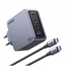 Ugreen Nexode Pro 160W GaN Charger with USB-C Cable Universal Black, Grey AC Fast charging Indoor