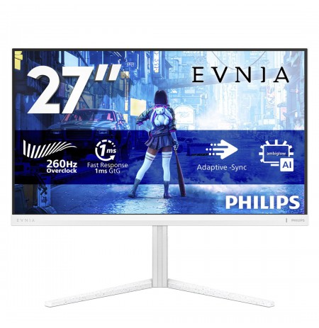 Philips Evnia 5000 27M2N5201P/00 computer monitor 68.6 cm (27") 1920 x 1080 pixels Full HD LCD White