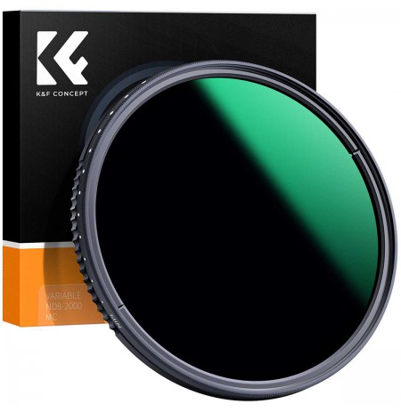 K&amp,F Concept 82mm ND8-ND2000 Nano-X Variable ND Filter with Multi-Resistant Coating (82mm)