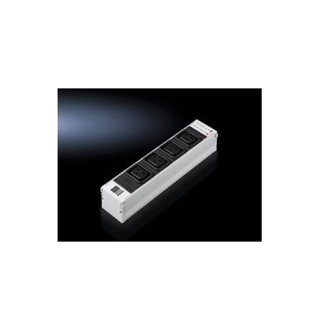 Rittal DK 7856.230 power extension 4 AC outlet(s) Indoor Black, Grey