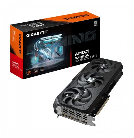 GIGABYTE Radeon RX 9070 GRE GAMING OC 12G Graphics Card - 12GB GDDR6, 192bit, PCI-E 5.0, 2920 MHz Core Clock, 2 x DisplayPort,