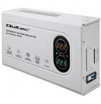 Qoltec Automatic Voltage Stabilizer AVR 3000VA | 1800W | Compact | Toroidal transformer