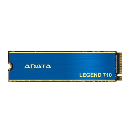 ADATA LEGEND 710 256 GB SSD form factor M.2 2280 SSD interface PCIe Gen3x4 Write speed 1800 MB/s Read speed 2400 MB/s
