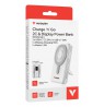 Verbatim Charge'n'Go 2C & Display Power Bank 10000 mAh Silver
