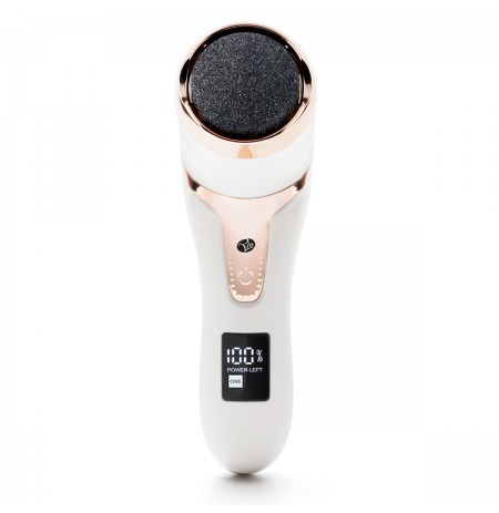 Rio Go Smooth Electric Foot File With Vacuum Action, White