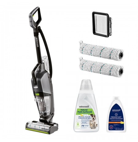 Bissell CrossWave Hydrosteam Pet Pro Upright vacuum AC Dry&wet Bagless 0 L 1100 W Black, Silver
