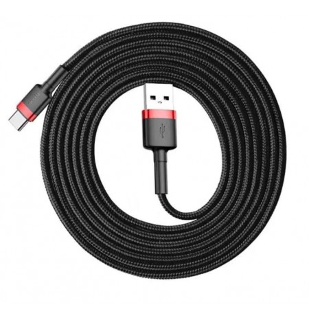 Baseus CATKLF-U91 USB cable USB 2.0 3 m USB A USB C Black, Red