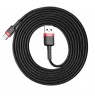 Baseus CATKLF-U91 USB cable USB 2.0 3 m USB A USB C Black, Red