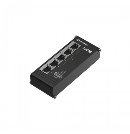 Teltonika TSF000 Unmanaged Fast Ethernet (10/100) Power over Ethernet (PoE) Desktop Black