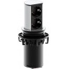 Bachmann 928.002 socket-outlet Black, Silver