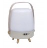 Kooduu Lite-up PLAY Mini Mono portable speaker Sand, White, Wood 8 W