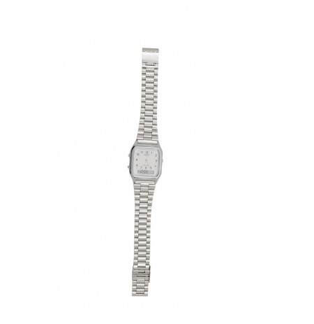 Casio AQ230A-7BMQ Collection Unisex Retro Armbanduhr, silber