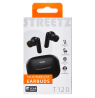 T120 TWS ausinės į ausis STREETZ, juodos / T120-BLK / 6612142