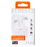 T120 TWS į ausis įkišamos ausinės STREETZ, baltos / T120-WHT / 6612143
