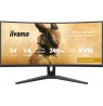 iiyama G-MASTER GCB3486WQSCP-B1 computer monitor 86.4 cm (34") 3440 x 1440 pixels UltraWide Quad HD Black