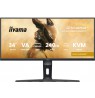 iiyama G-MASTER GCB3486WQSCP-B1 computer monitor 86.4 cm (34") 3440 x 1440 pixels UltraWide Quad HD Black
