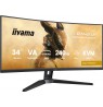 iiyama G-MASTER GCB3486WQSCP-B1 computer monitor 86.4 cm (34") 3440 x 1440 pixels UltraWide Quad HD Black