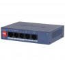 Dahua Technology CS4005-4ET1GT-36 network switch Managed L2 Gigabit Ethernet (10/100/1000) Power over Ethernet (PoE) Blue