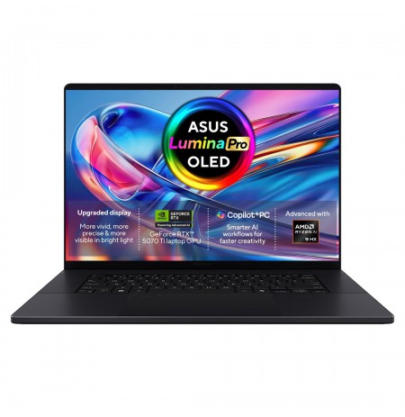ASUS ProArt P16 H7606WR-SE058X Ryzen AI 9 HX 370 16.0"4K 120Hz 1600nits AR LBL 32GB LPDDR5X SSD1TB  GeForce RTX 5070 Ti 12GB