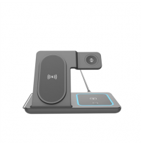 Gembird 3-in-1 foldable wireless charger stand | TA-WPC31A-01-BK