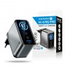 Charger GaN 1 x USB, 2 x USB-C Quick Charge 4+ 67W black