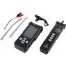 Advanced network cable tester with PoE, tracing, length measurement and continuity testing functions, with display ALANTEC