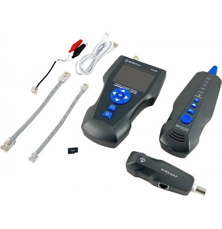Professional network and coaxial cable tester with TDR measurement, PING test, PoE ALANTEC