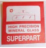 34.4X1,5mm Mineralinis. Laikrodžio stikliukas