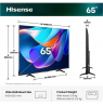 Hisense TV | 65A6S | 65 | Smart TV | VIDAA Smart OS | UHD | Black