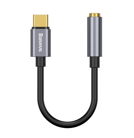 Baseus L54 mobile phone cable Black, Grey USB C 3.5mm