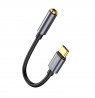 Baseus L54 mobile phone cable Black, Grey USB C 3.5mm